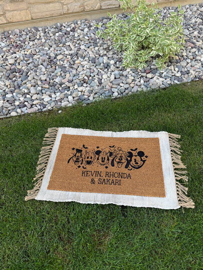 Halloween Mouse & Friends Doormat