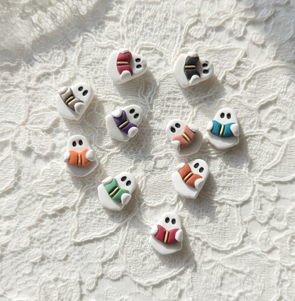 Ghostie Book Stud Earrigs