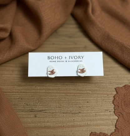 Ghostie Book Stud Earrigs