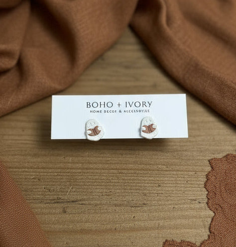 Ghostie Book Stud Earrigs