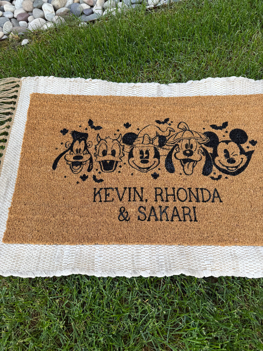 Halloween Mouse & Friends Doormat